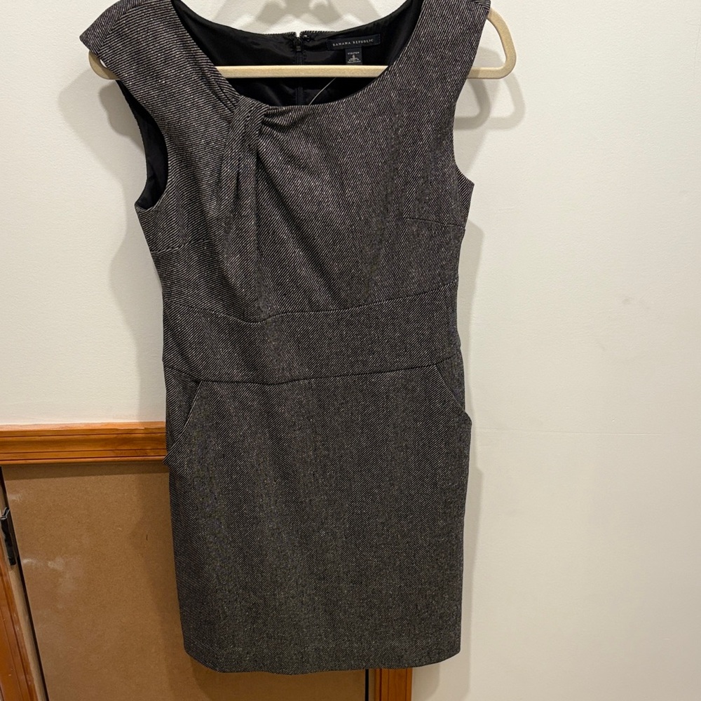 Banana Republic Charcoal Mini Dress